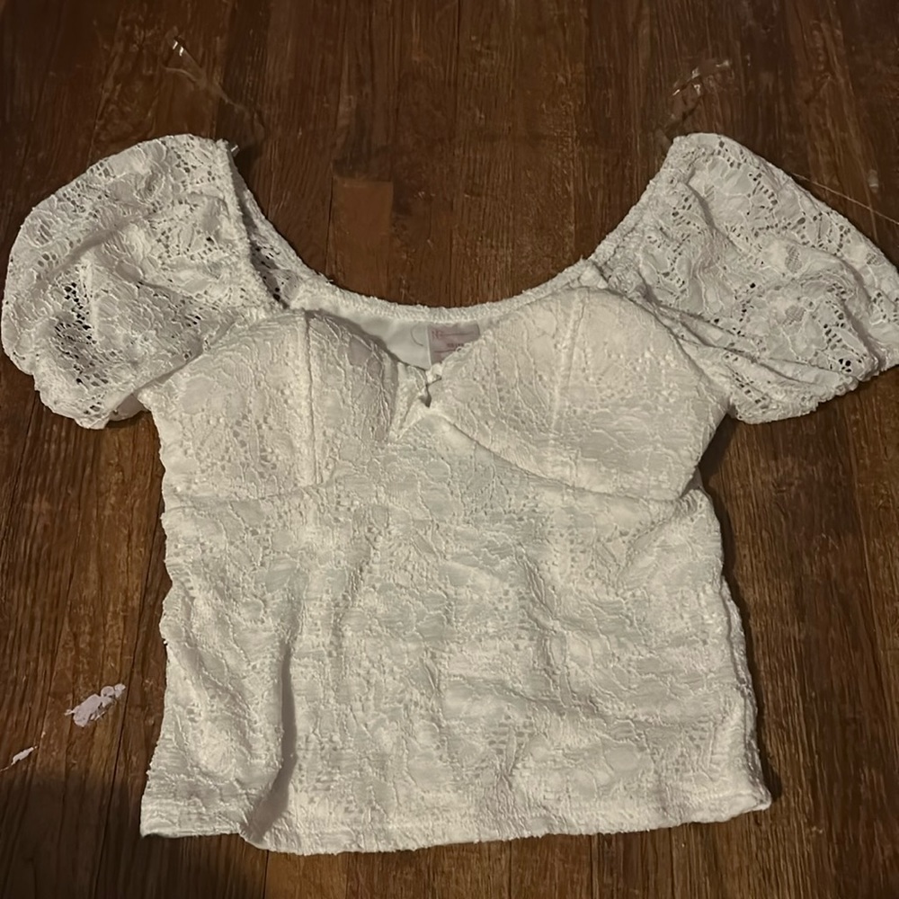 a white blouse
